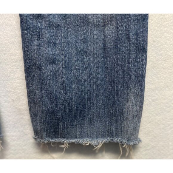 Cowgirl Tuff Womens Jeans Size 28x33 Raw Bottom Bootcut Medium Wash - Picture 6 of 14